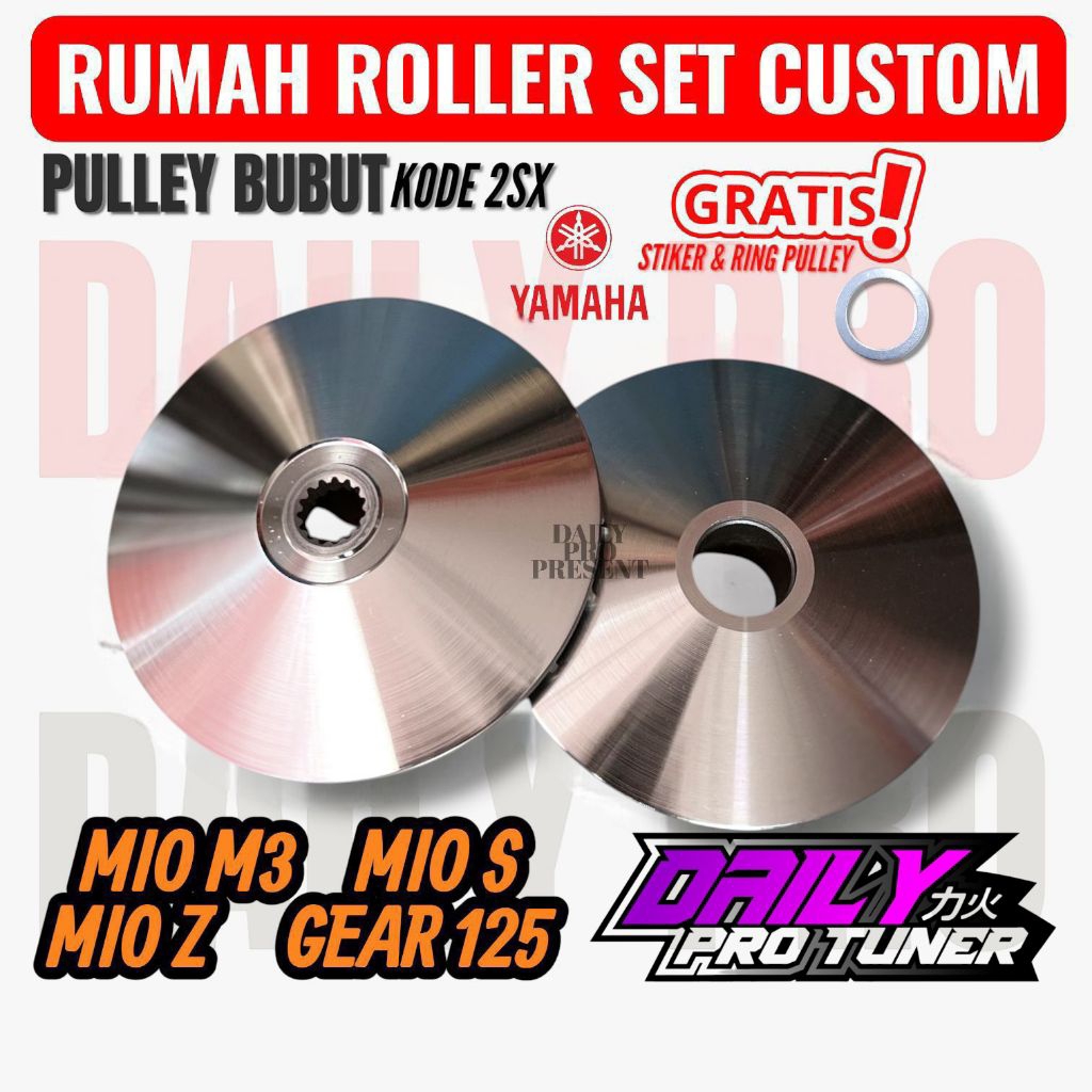 Rumah Roller Pulley Racing Yamaha Mio M3 Mio s Mio Z Gear 125 Pully Custom Bubut 13,8 13,5