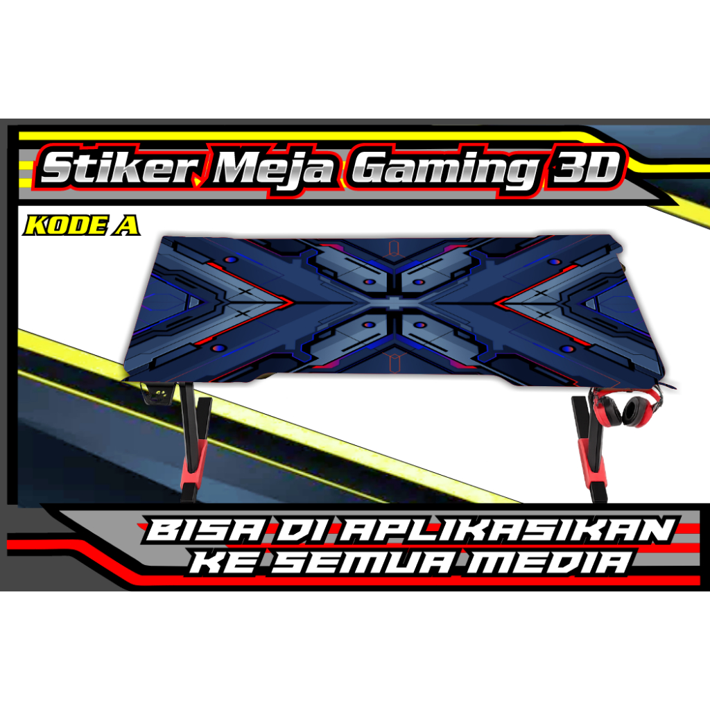 Stiker Meja Komputer | Meja Gaming | Meja Belajar | Stiker meja 3D