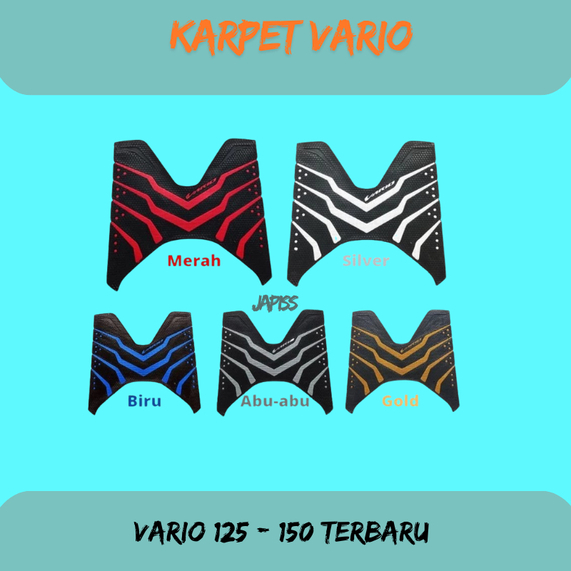 Alas Kaki Vario 150 125 - 150 New Terbaru 2018 - 2021 Karpet Keset Motor Vario 2022