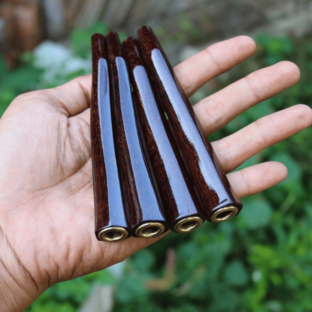 Once Pipa Rokok Unik Galih Asem Original Premium Kayu Bertuah Segi 6 Tenggelam Di Air Tahan Jamur