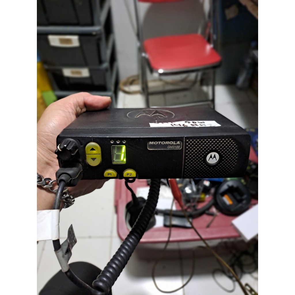 RADIO RIG MOTOROLA GM3188 VHF VERSI 50 WATT NORMAL GM 3188 COCOK BUAT REPEATER