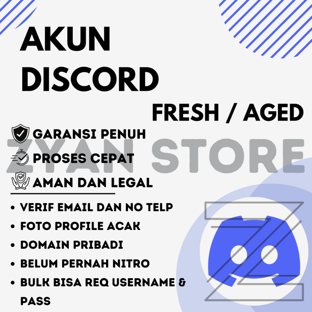 Akun Discord Fresh | Fast Response