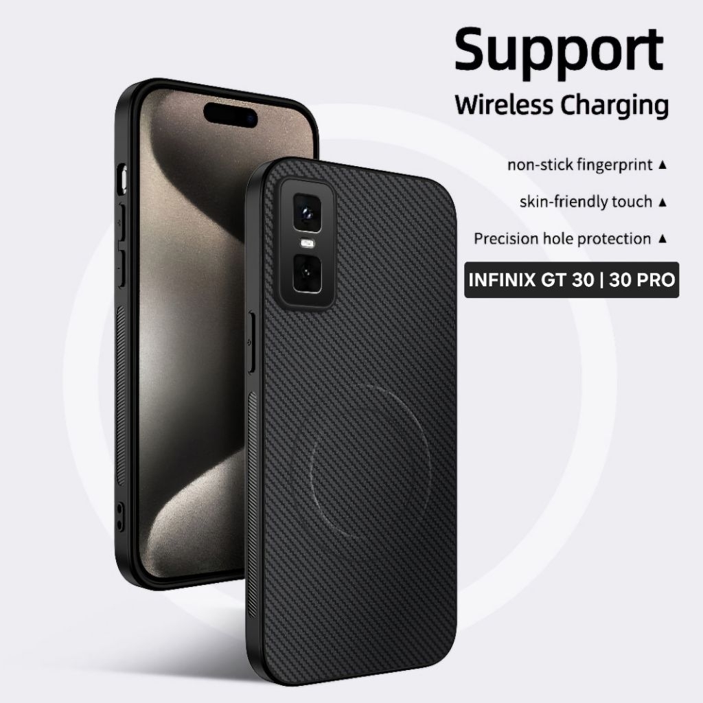 Case Infinix GT 30 / GT 30 Pro Magsafe Carbon Fiber Cover
