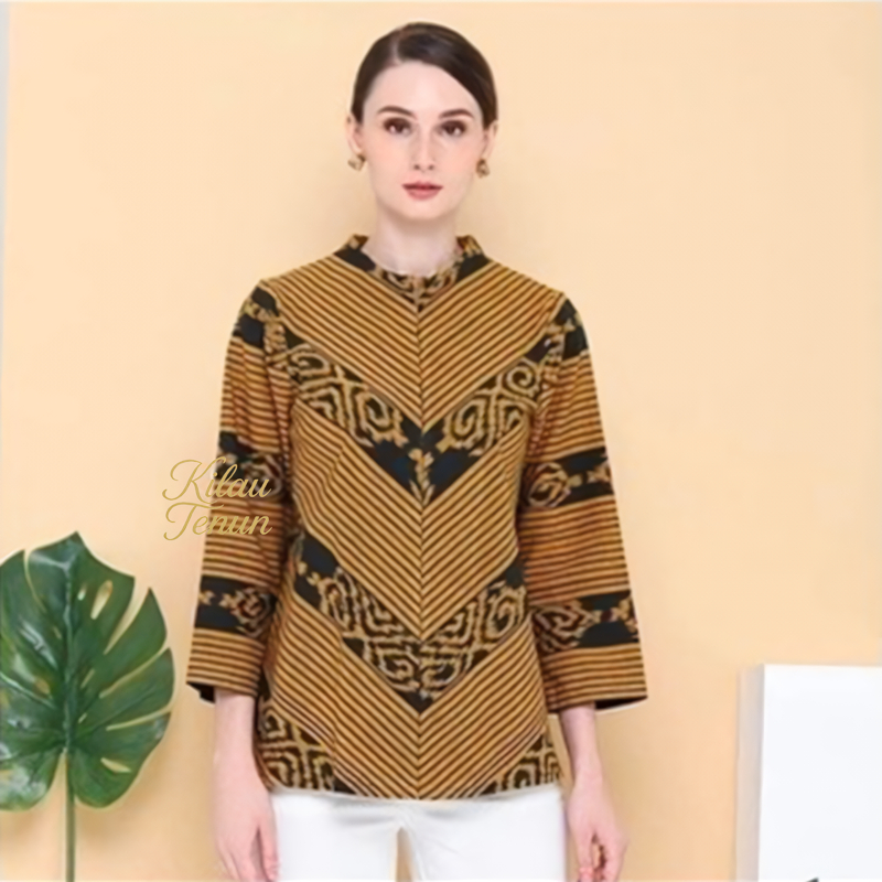 Tunik Tenun Motif Batik Tenun Wanita & Baju Tenun Wanita