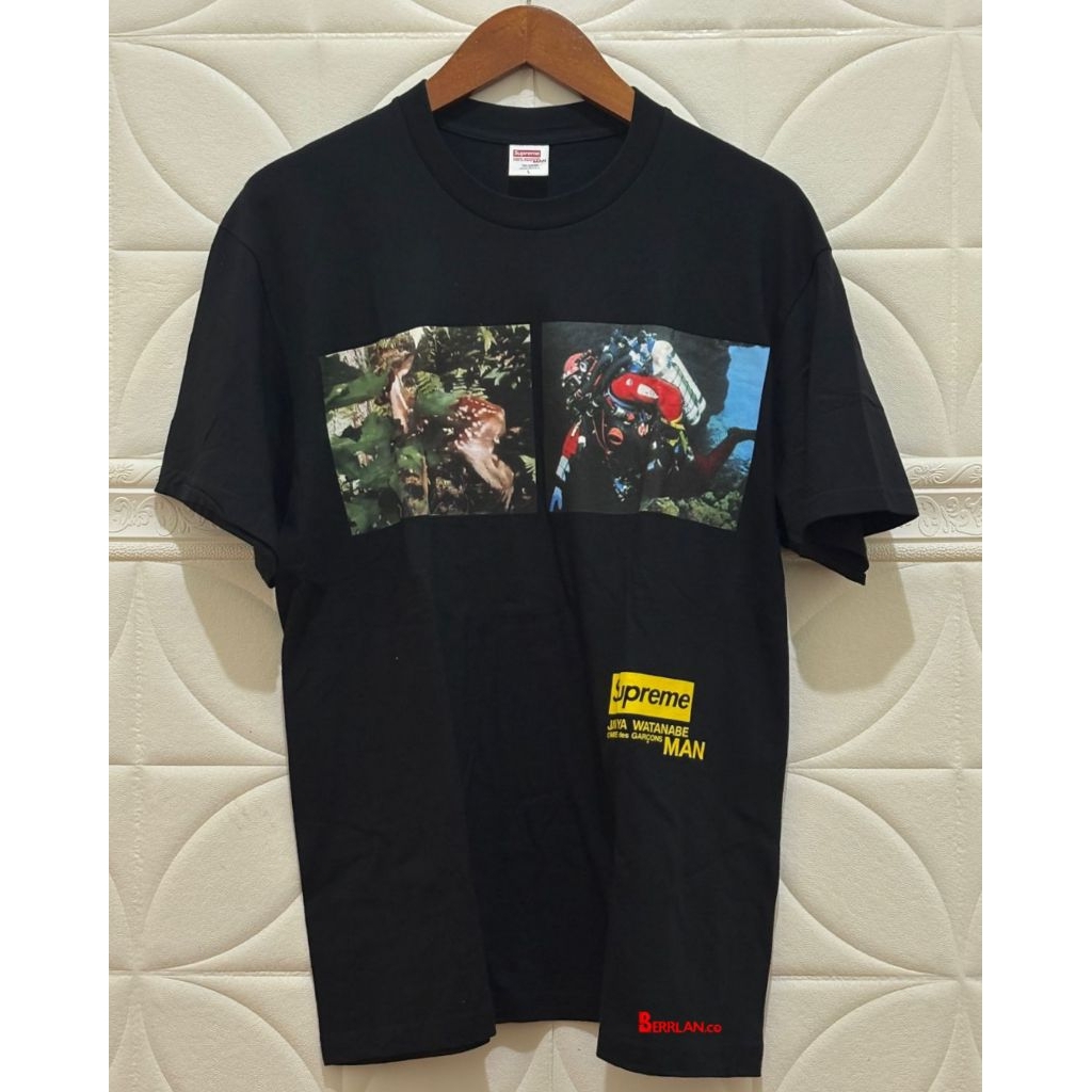 Supreme X Junya Watanabe CDG Man Nature Tee Black 100% Original