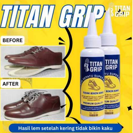 LEM TITAN GRIP - Lem Sepatu Super Kuat Tahan Air – Perbaiki Sepatu Anda dengan Daya Rekat Terbaik