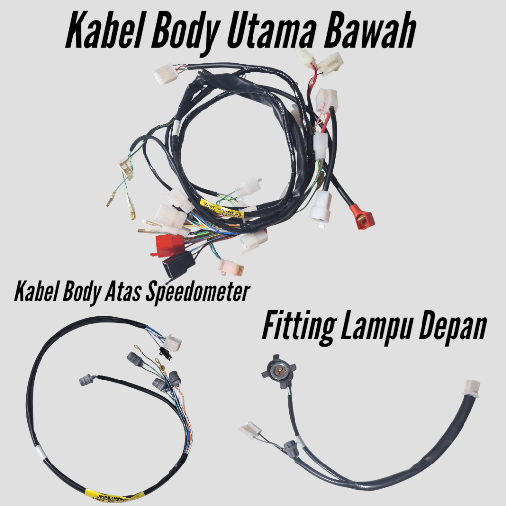 Paket 3 Item Kabel Body Wire Harness Honda Scoopy Karbu Lama KYT 2010-2013