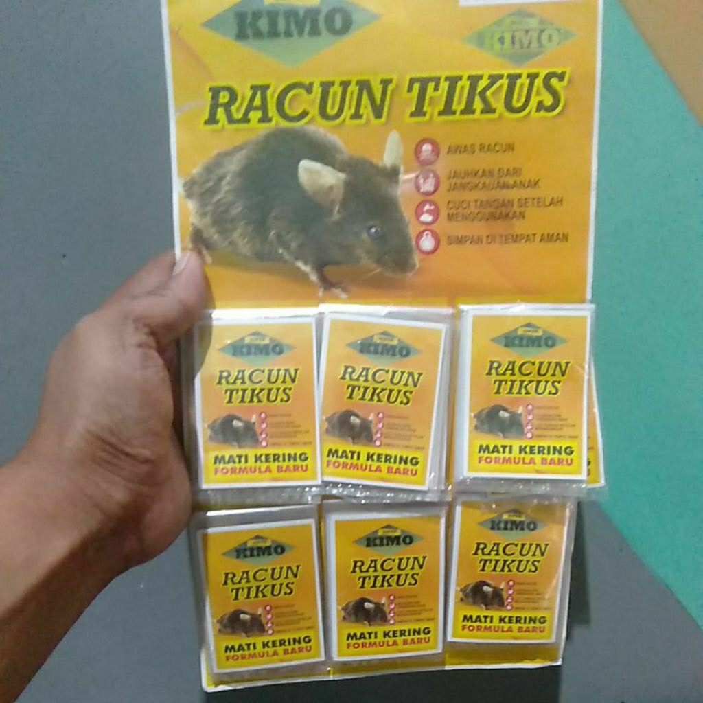 Racun Tikus KIMO Mati Kering 24pc