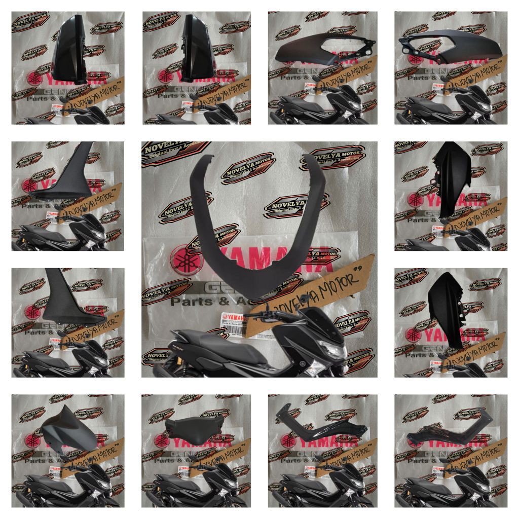 COVER BODY HALUS NMAX N MAX OLD 2015-2019 HITAM DOFF ORI YAMAHA 2DP