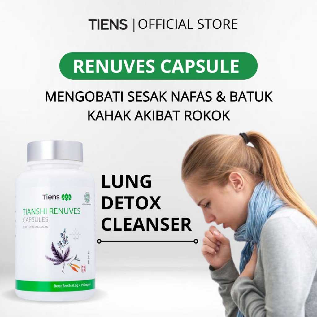 OBAT PEMBERSIH PARU-PARU SUPPLEMENT RENUVES TIENS ORIGINAL