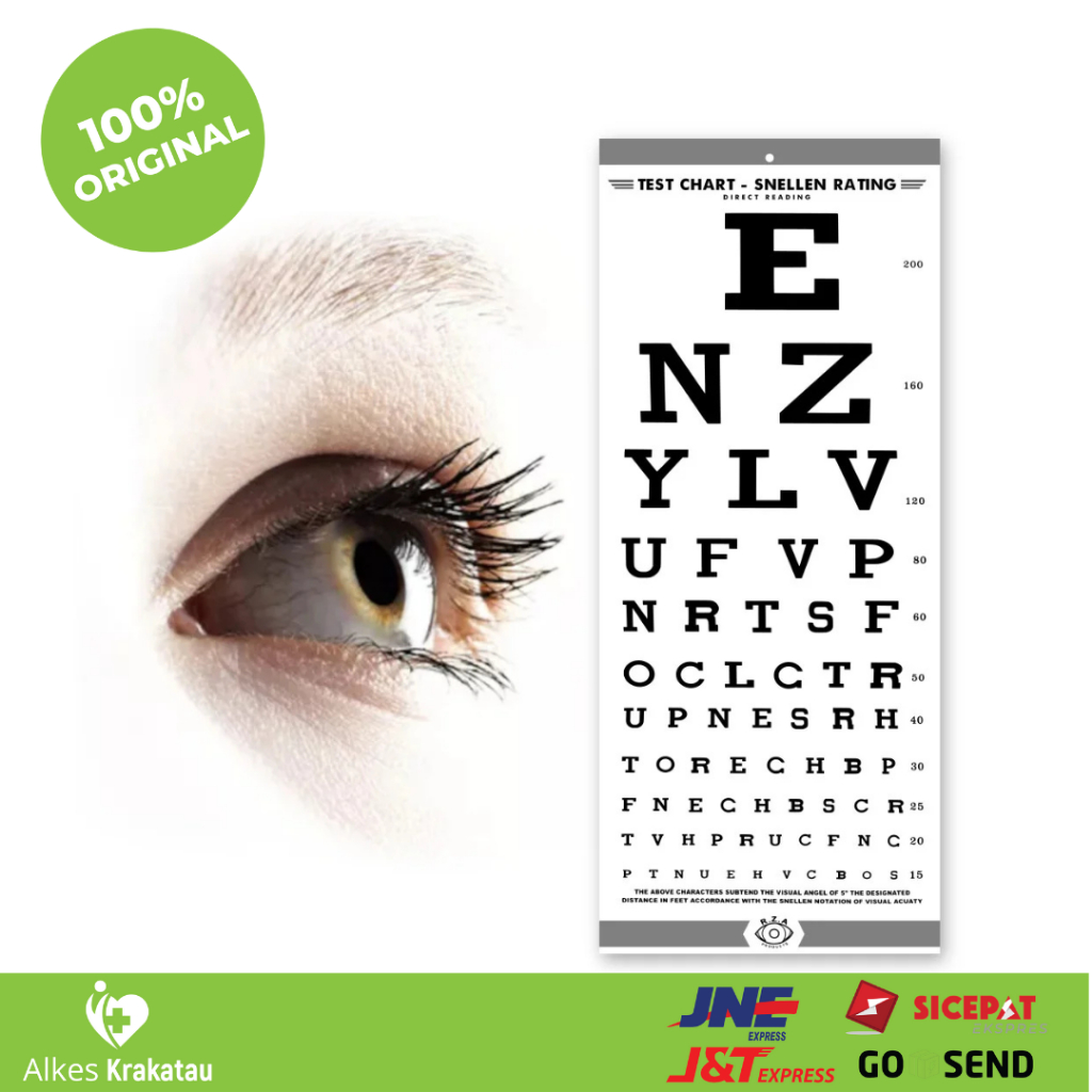 Snellen Chart / alat tes mata rabun jauh dekat
