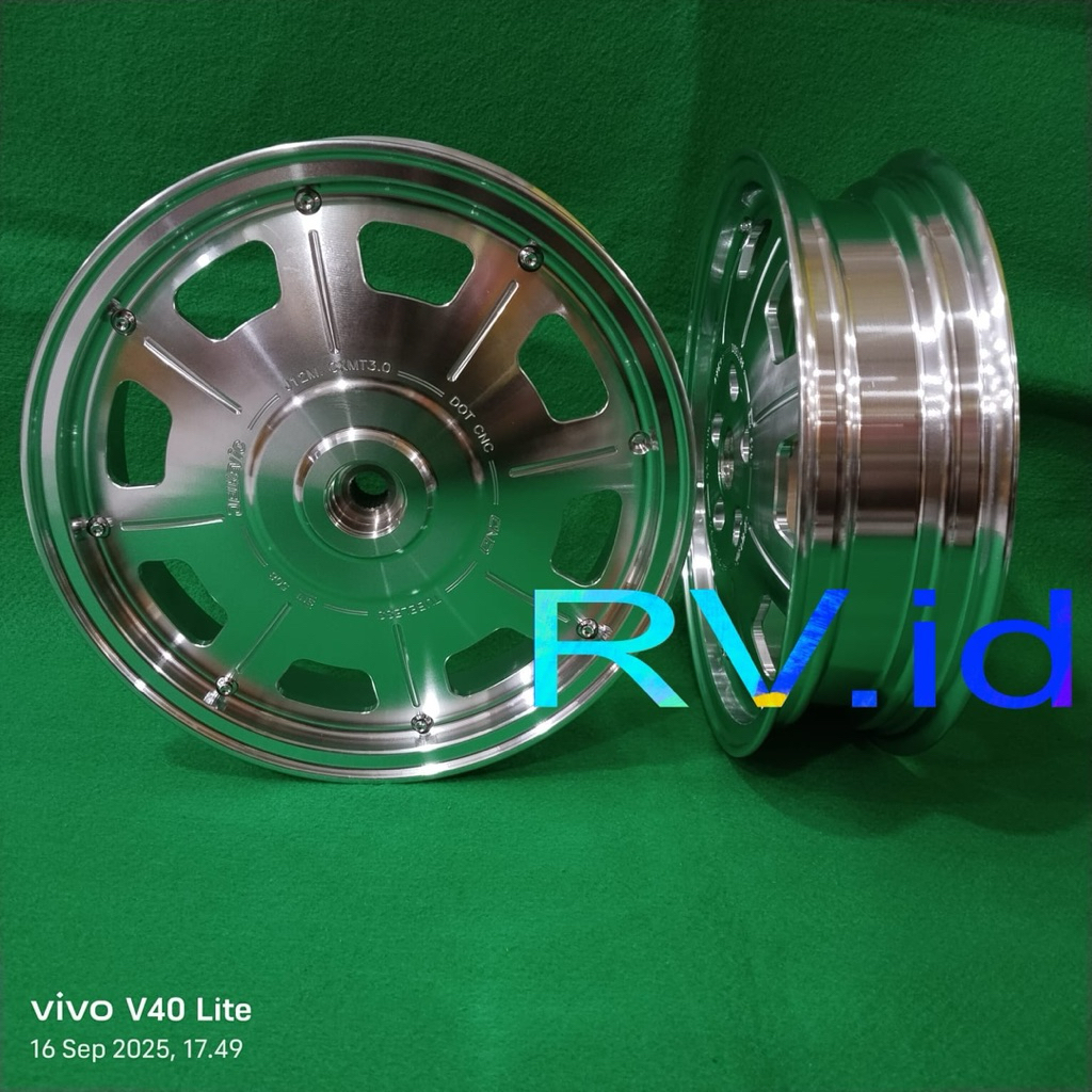 Velg Delkevic DND UFO Vespa Sprint 150 CC UK 300/300-12 | Vespa 330 CC UK 300/300-12 ORIGINAL Velg D