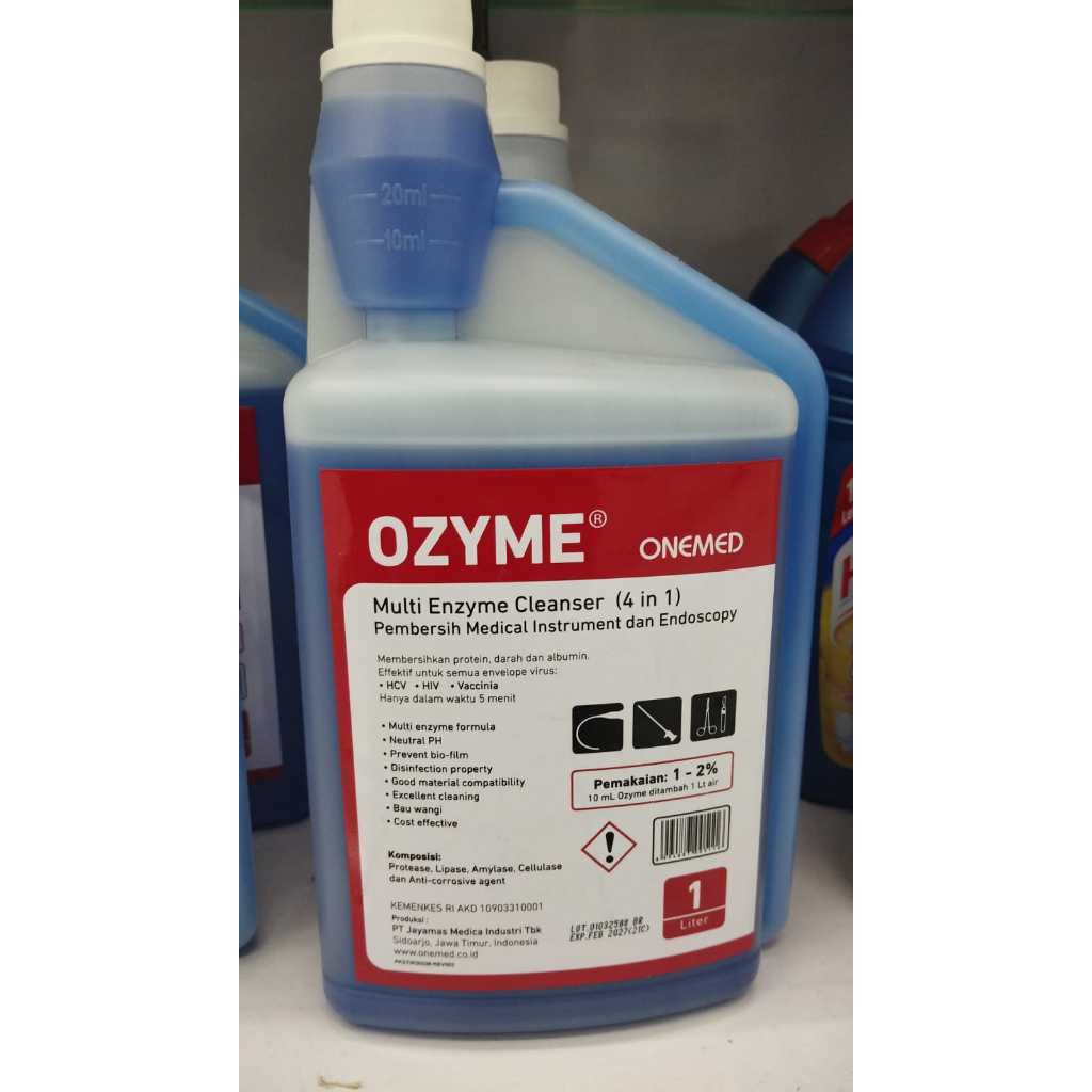 OneMed Ozyme (Multi Enzym) 1L Cleanser Alat Medical 4in1 Pembersih Instrument Bedah