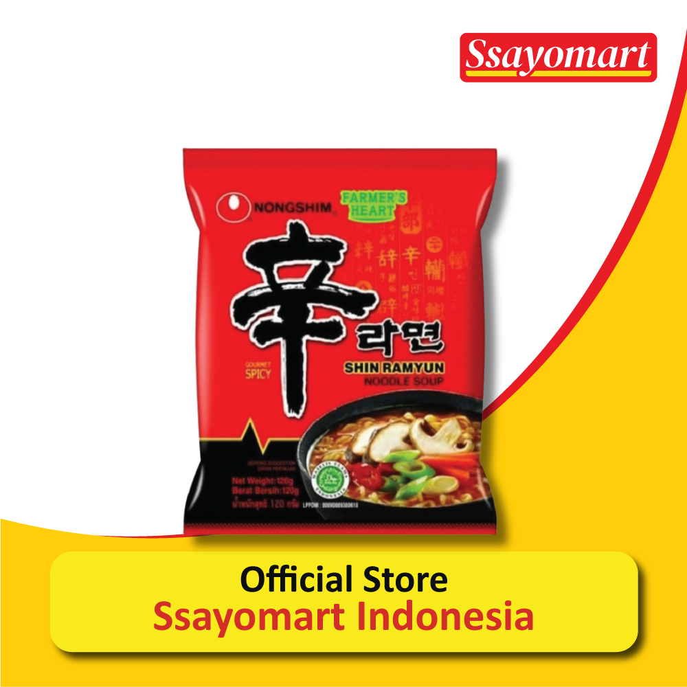 

Nong Shim Shin Ramyun Spicy Mushroom 120g / Mie Instan Rasa Pedas Jamur