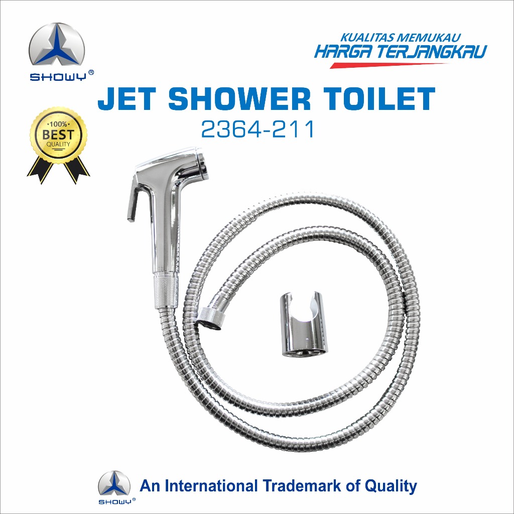 SHOWY Jet Shower Toilet Chrome 2364C Fullset