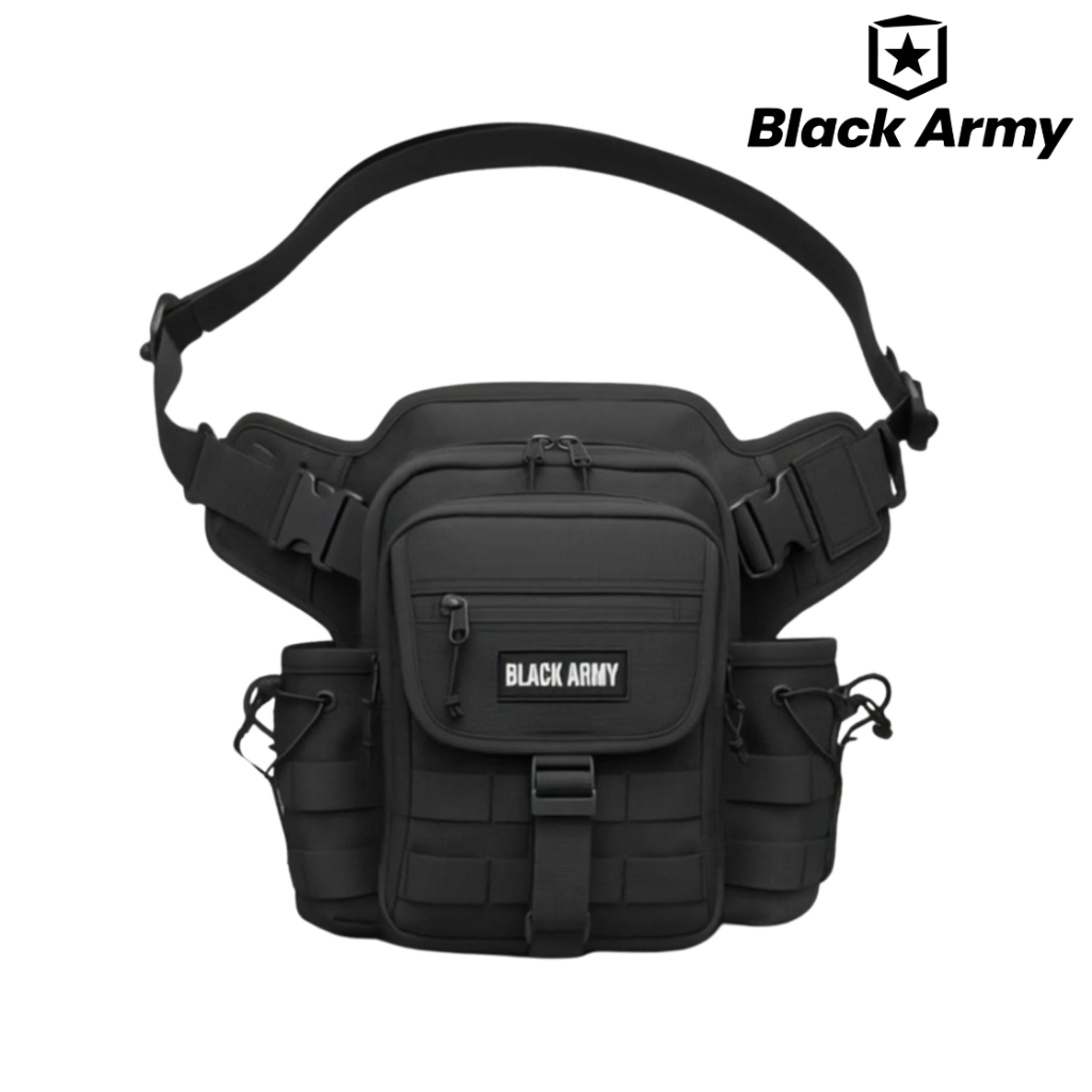 tas selempang pinggang paha kekinian distro casual trendy cowok keren kekinian