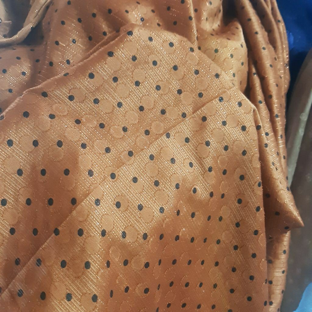 KAIN SIFON URAGIRI MOTIF POLKADOT - KAIN SIFON RUBIAH MOTIF DOT - KAIN MOTIF POLKADOT HARGA/0,5M