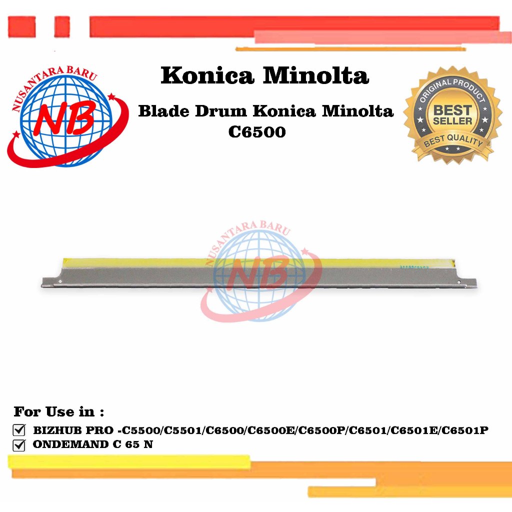 Cleaning Blade Drum Konica Minolta Bizhub C5500/C5501/C6500/C6500E/C6500P/C6501/C6501E/C6501P/C65N