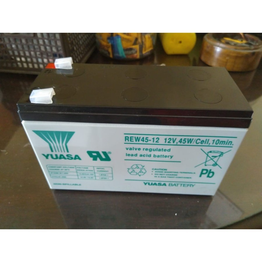 Aki Baterai Vrla Yuasa Rew 45 12 v 8 ah