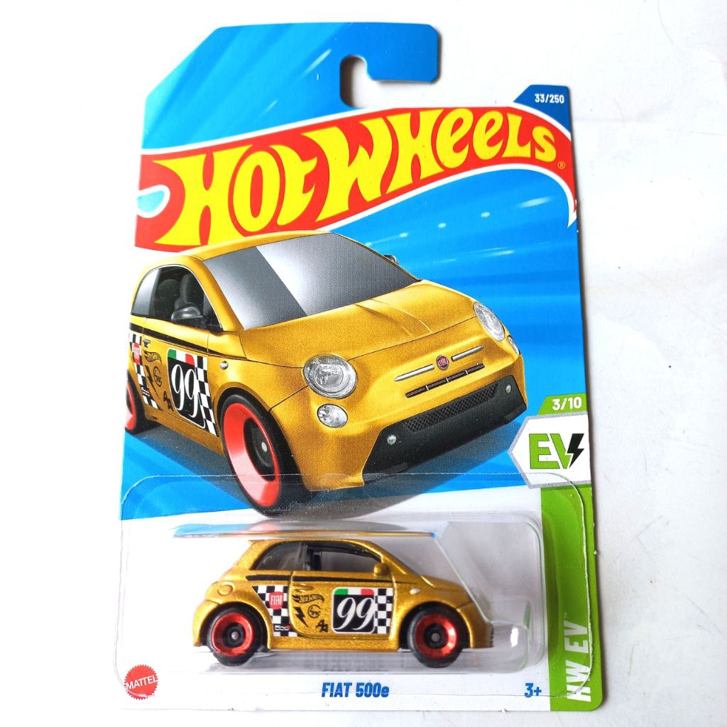 Hotwheels Fiat 500e Gold 2025