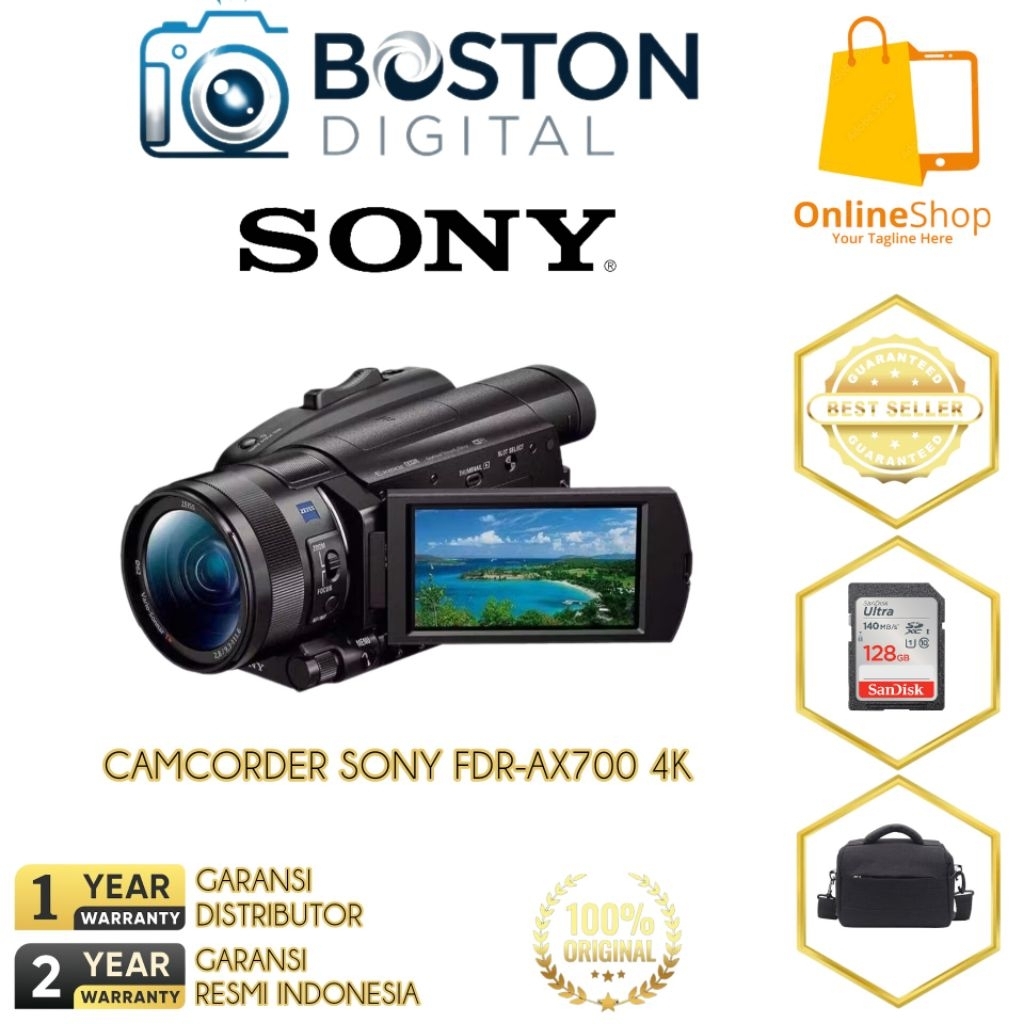 CAMCORDER SONY FDR-AX700 4K / HANDYCAM CAMCORDER SONY FDR-AX700