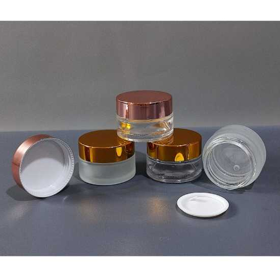 Pot Cream 20ml Pot Cream Kaca Frosted Dof Dop Doff/Bening Wadah Cosmetic/Skincare Eye Cream Pot Crea