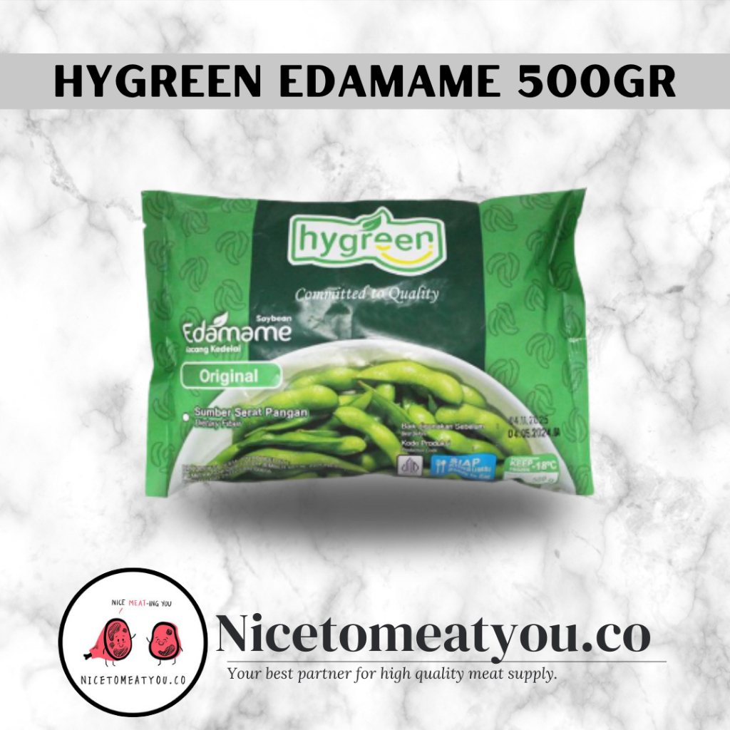 HYGREEN EDAMAME ORIGINAL 500GR /  Kacang Kedelai Jepang Mitratani Halal 500GR