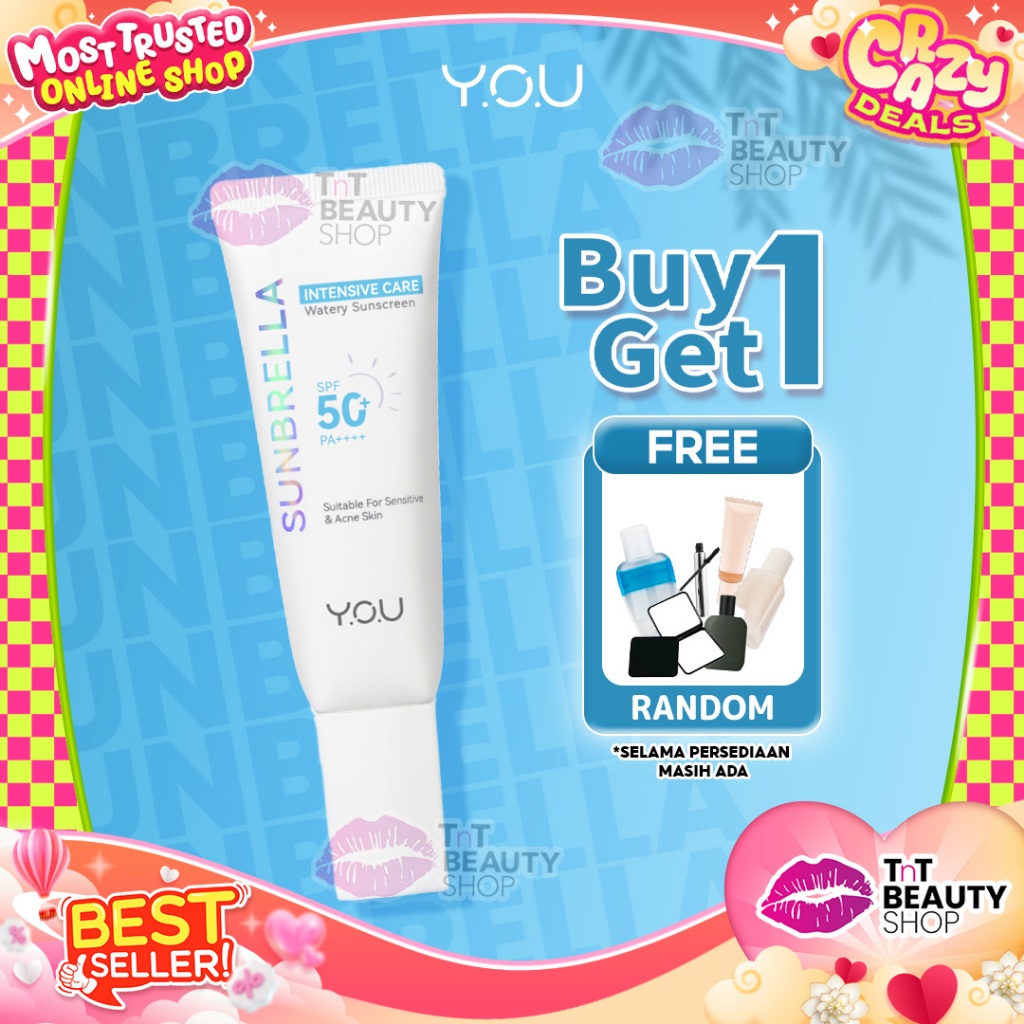 Y.O.U SUNBRELLA Intensive Care Watery Sunscreen SPF50 PA++++ 30ml YOU | TnT Beauty Shop