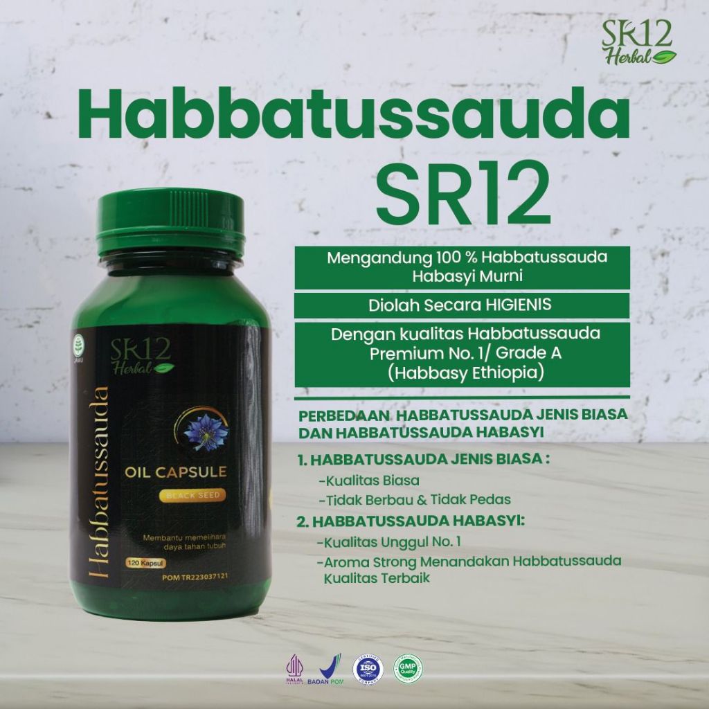 [SR12] - Minyak Habbatussauda Kapsul SR12 / Habbatussauda Oil Kapsul Grade A Ethiopia Premium 100% /