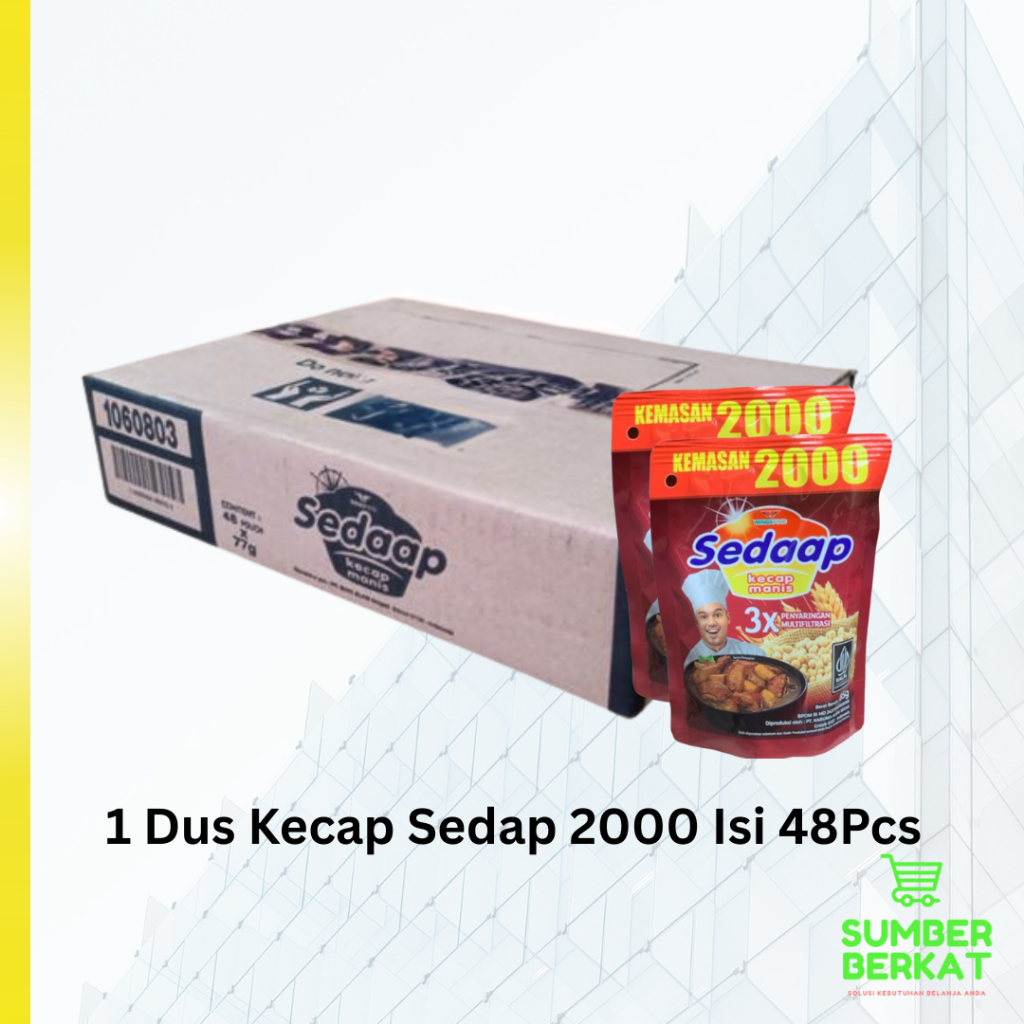 1 Dus Kecap Sedap 2000 Isi 48 Pcs