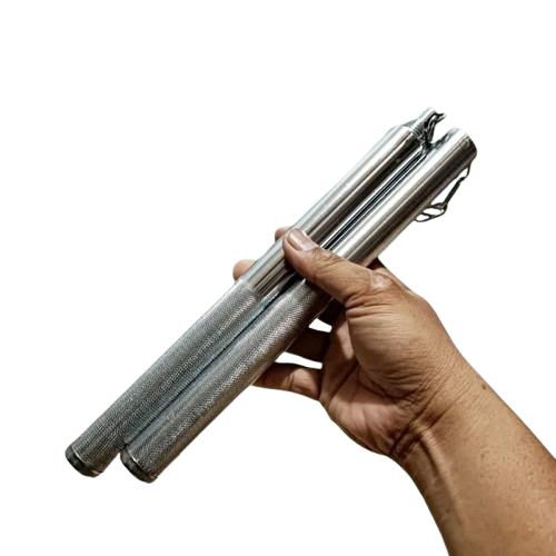 BISA COD Nunchaku Double Stick Stainless Steel Freestyle Tahan Banting Tongkat Beladiri Praktis Besi