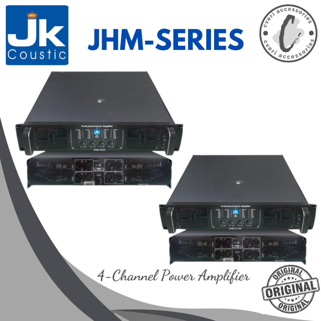 JK Coustic JHM Series JHM-4900 JHM-41100 4-Channel Power Amplifier Original JK Coustic JHM4900 JHM41