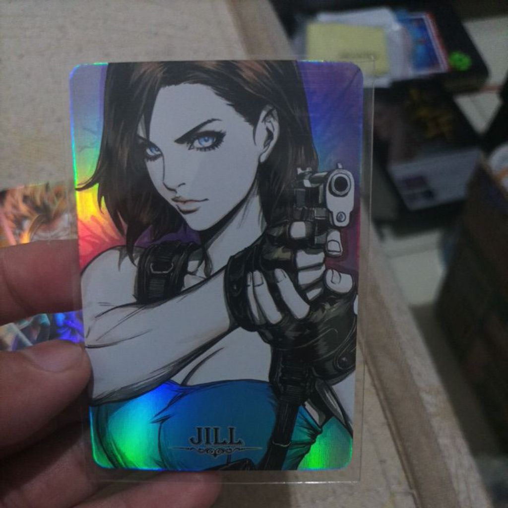 Kartu Valentine Jill Resident Evil 3 Hologram Refractor | RARE