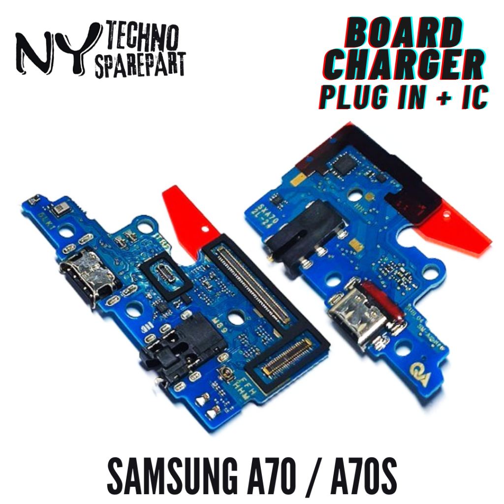 NY BOARD CHARGER + IC SAMSUNG A70 / A70S PLUG IN FLEXI CHARGER