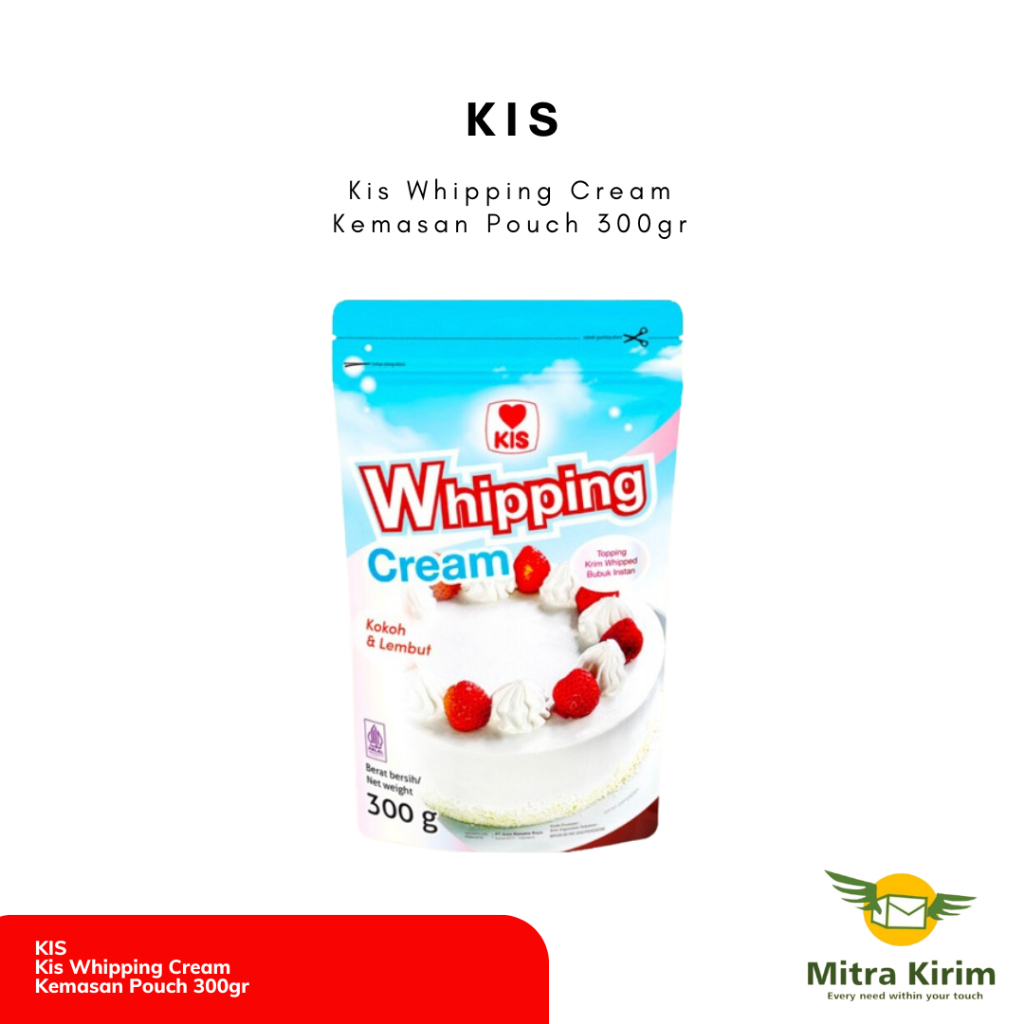 

Kis Whipping Cream Bubuk Whip Cream Instant Kemasan Pouch 300gr