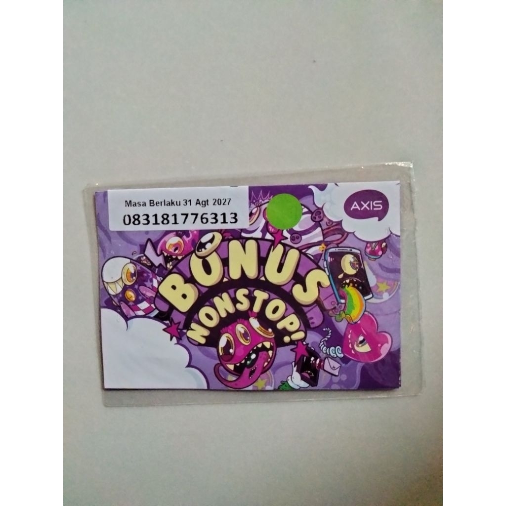 kartu perdana Axis nomor hoki 313