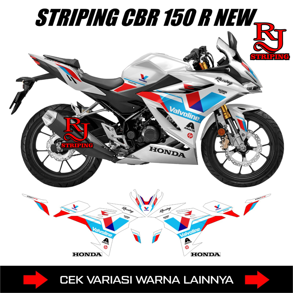 Stiker Striping Honda Cbr 150r K45r / Sticker Decal Cbr150r New