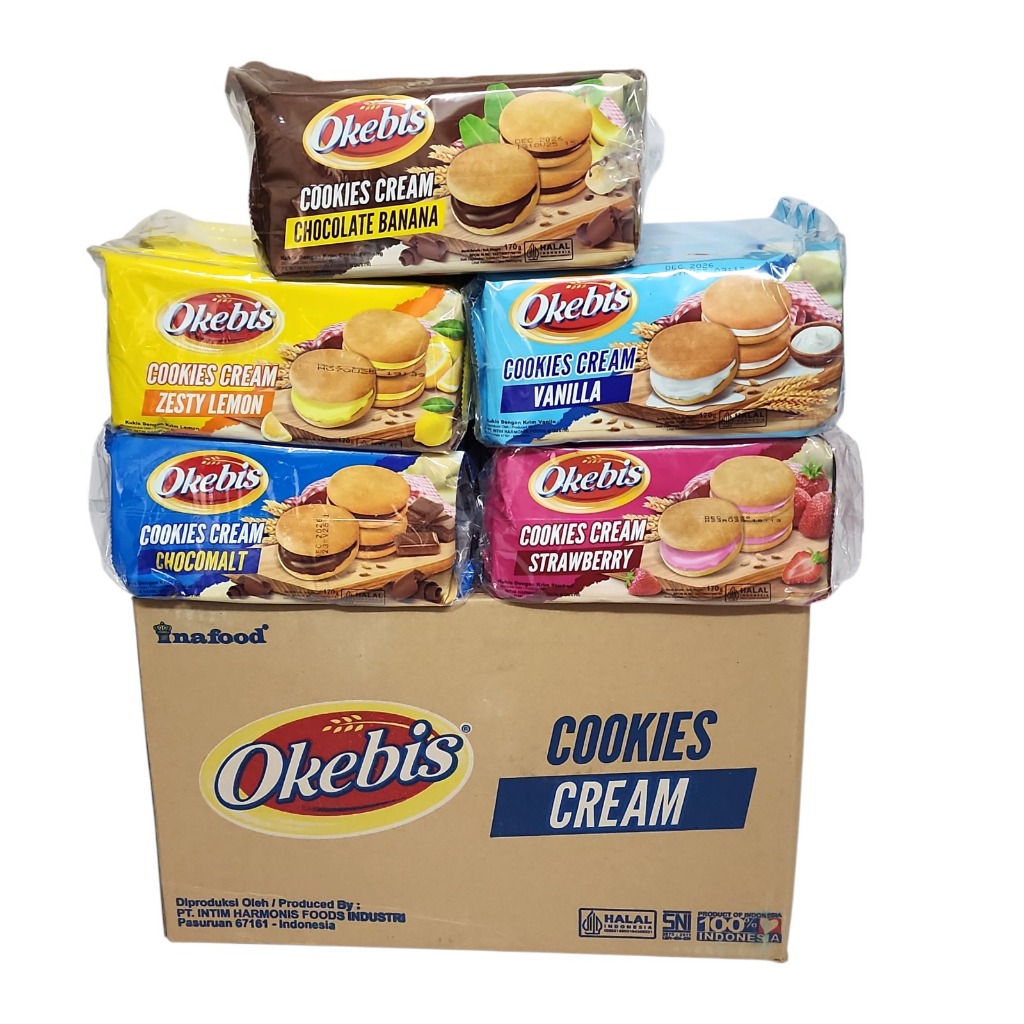 

Okebis Cookies Cream KARTON - Netto 180 gr x 20 bks