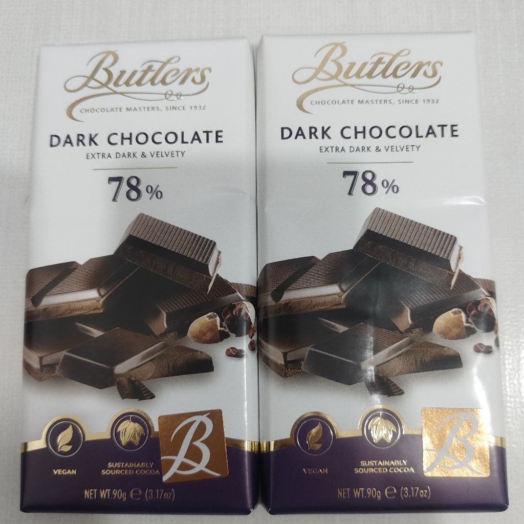 

Butlers 78%Dark Chocolate / coklat 90gr