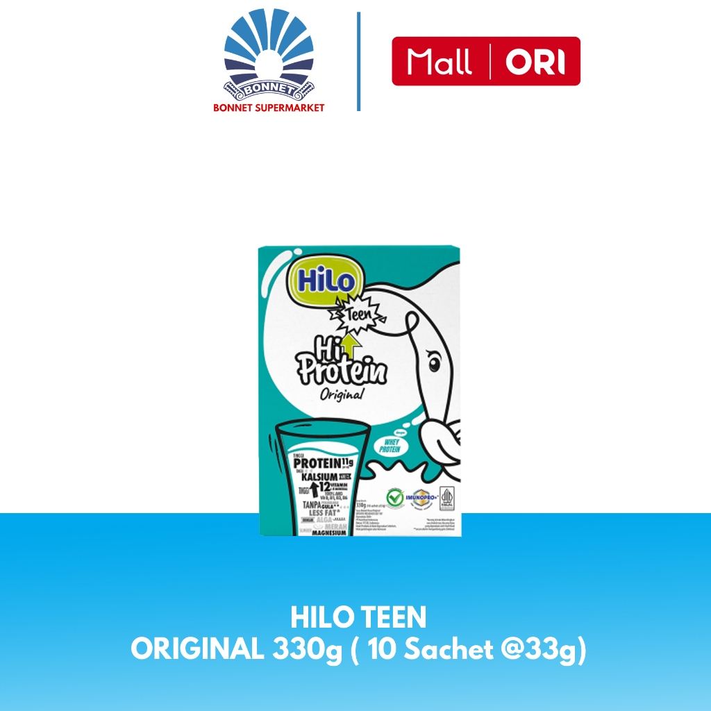 

Hilo Teen Original 330g (10 Sachet @33g) - Susu Remaja Tinggi Kalsium