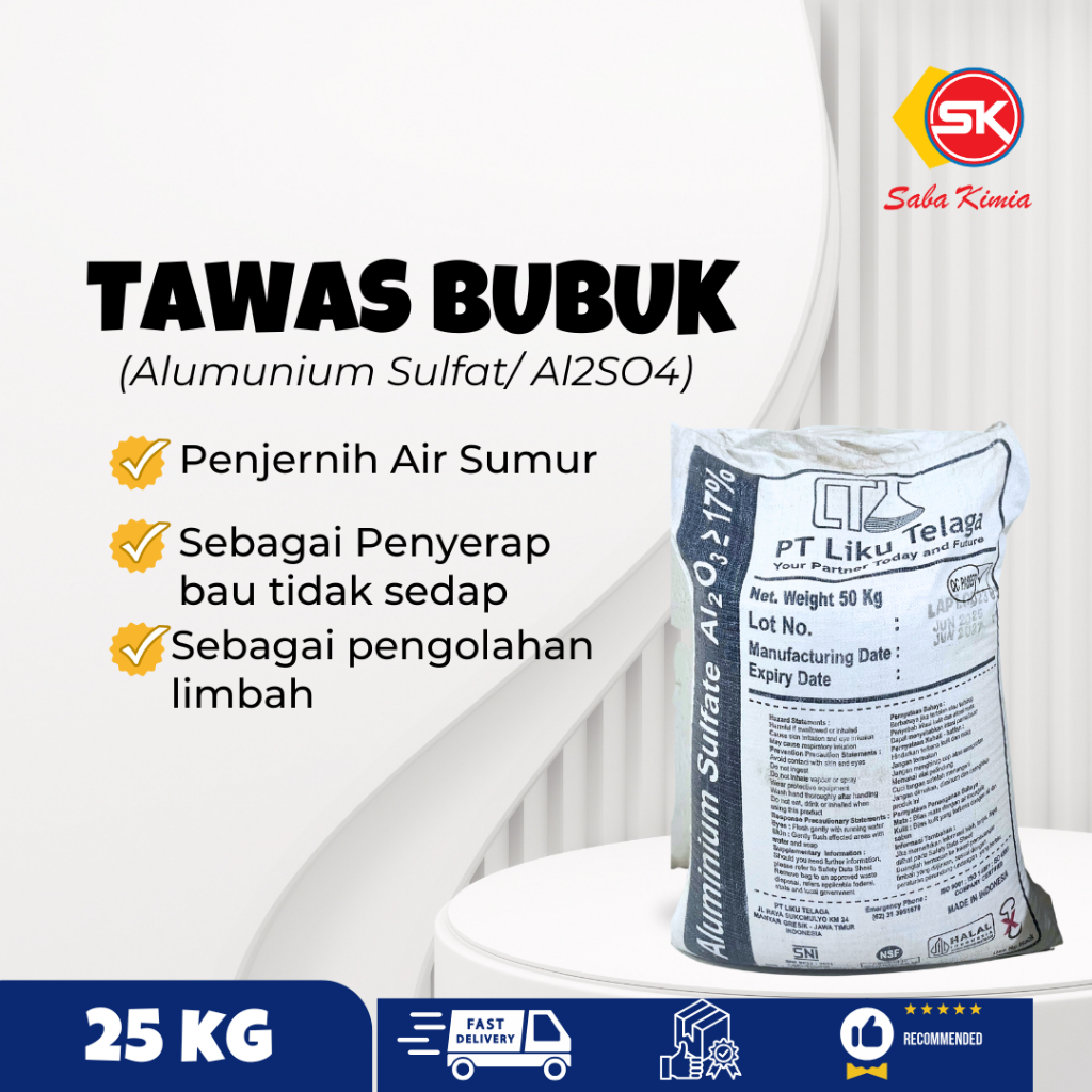 Tawas | Tawas Bubuk | Penjernih Air Sumur 1 Sak
