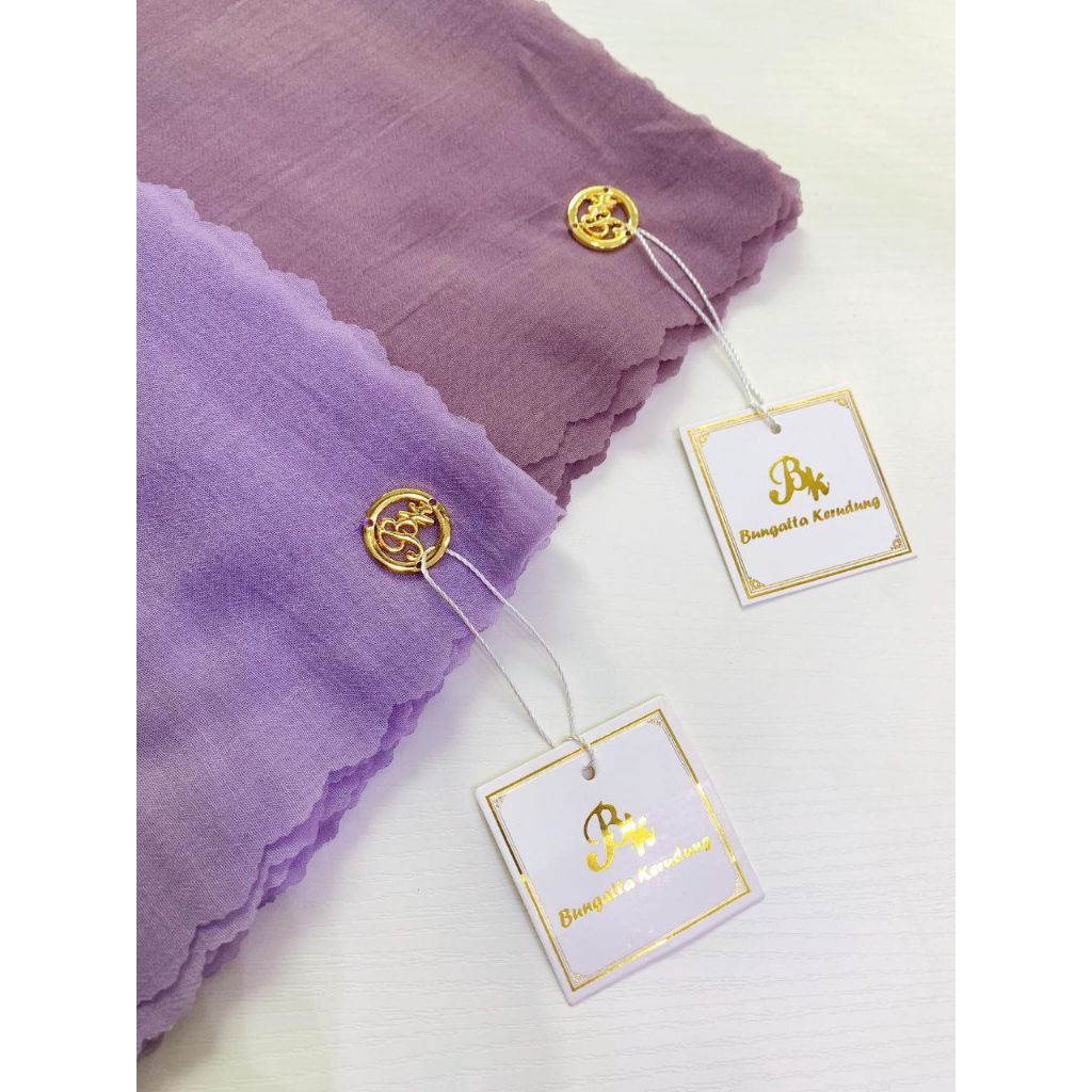 Hijab Voal Syar'i Polos | Kerudung Syar'i Voal | Bungatta Flat Gold