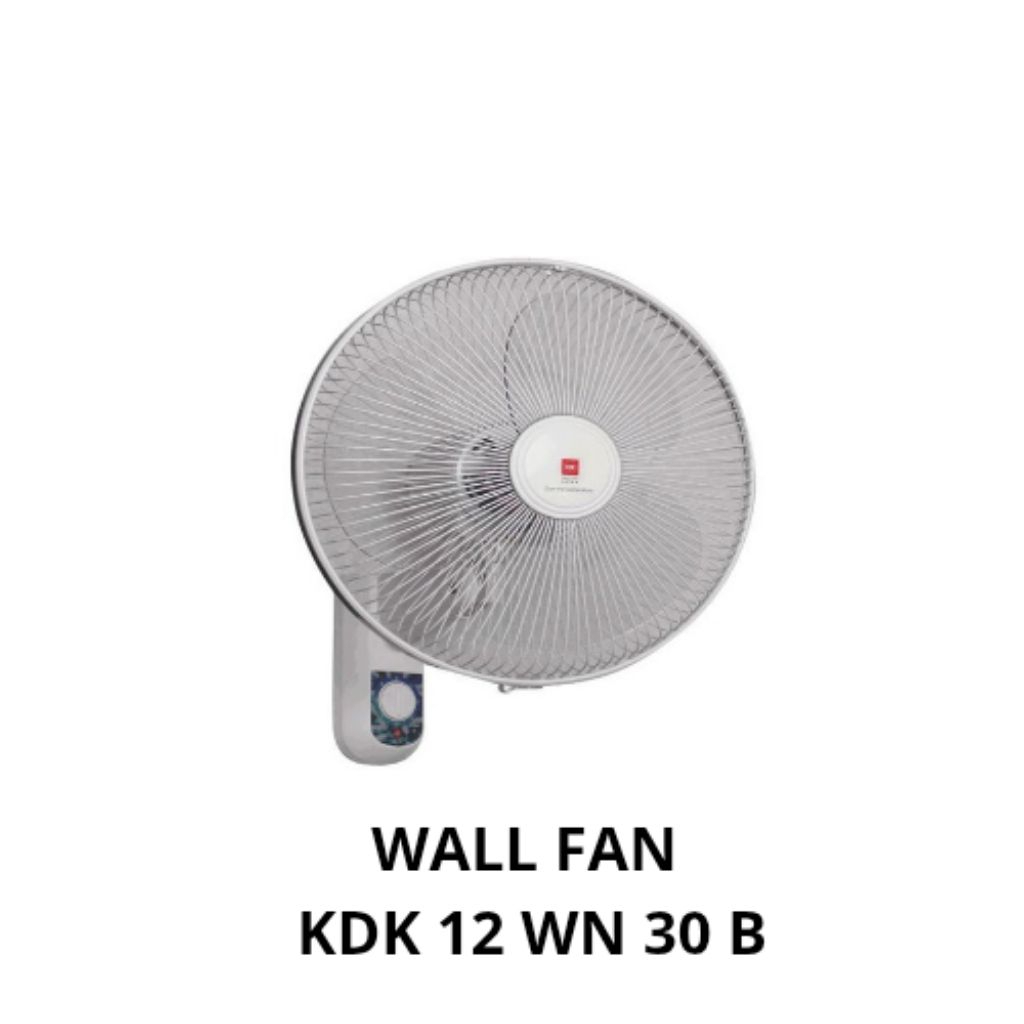 KDK WALL FAN 12 INCH WN-30B/ KIPAS ANGIN DINDING KDK / KIPAS ANGIN TEMBOK KDK 12"