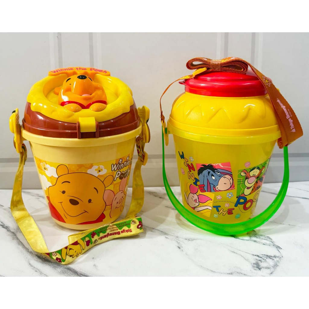 Popcorn Bucket / Tempat Popcorn Tokyo Disneyland Pooh Tutup Kepala Pooh & Tutup Merah