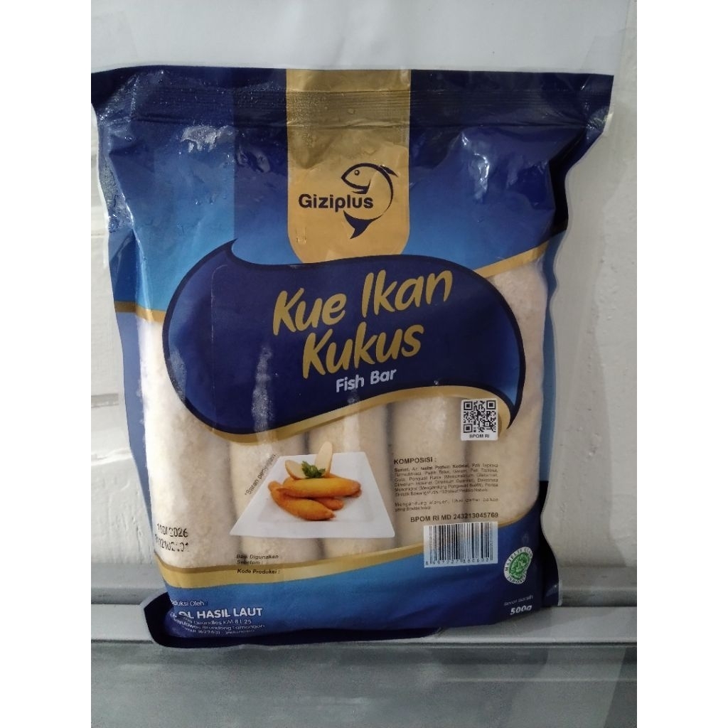 Giziplus kue ikan kukus fish bar 500g