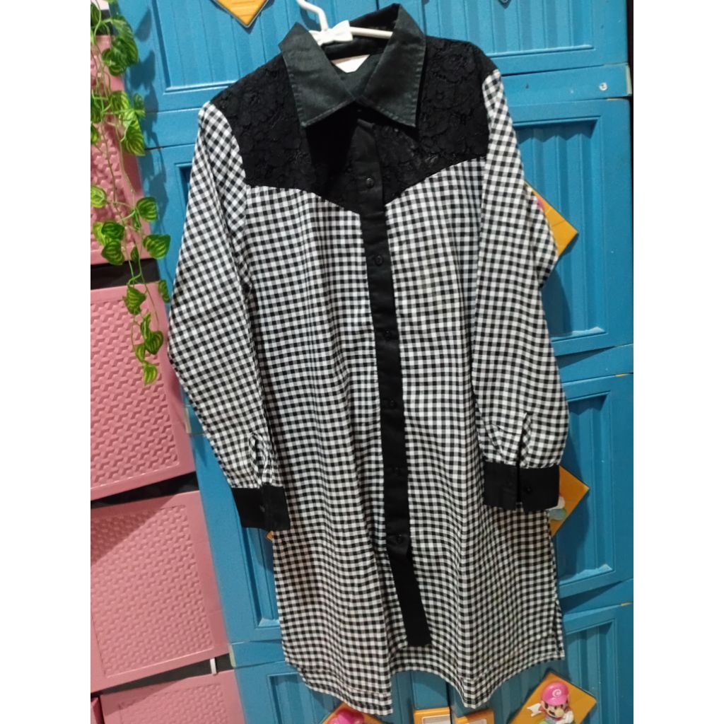 Preloved tunik Covering story ukuran L