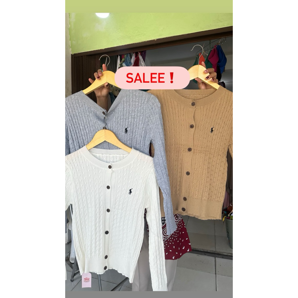 cardigan polo  kepang