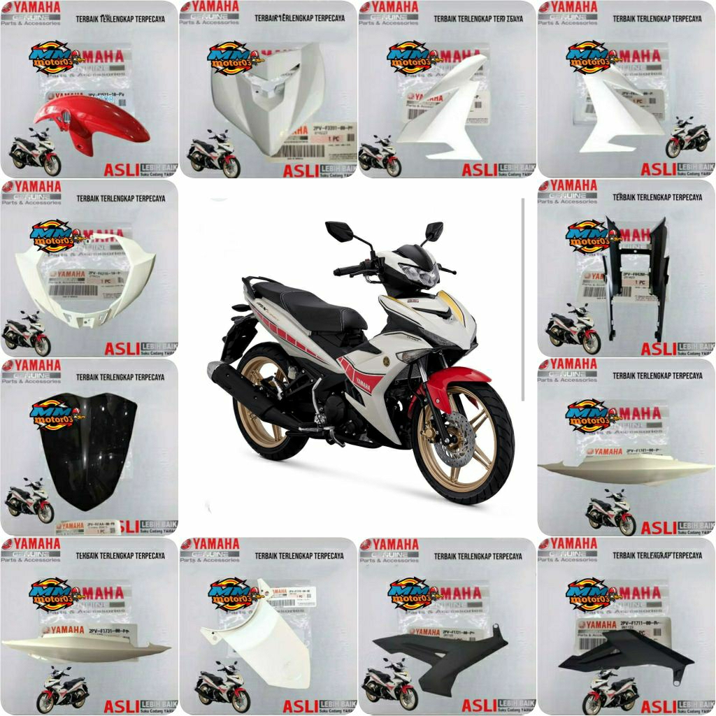 FULL SET BODY HALUS MX KING 150 V2 PUTIH ORIGINAL YGP GENUINE PARTS