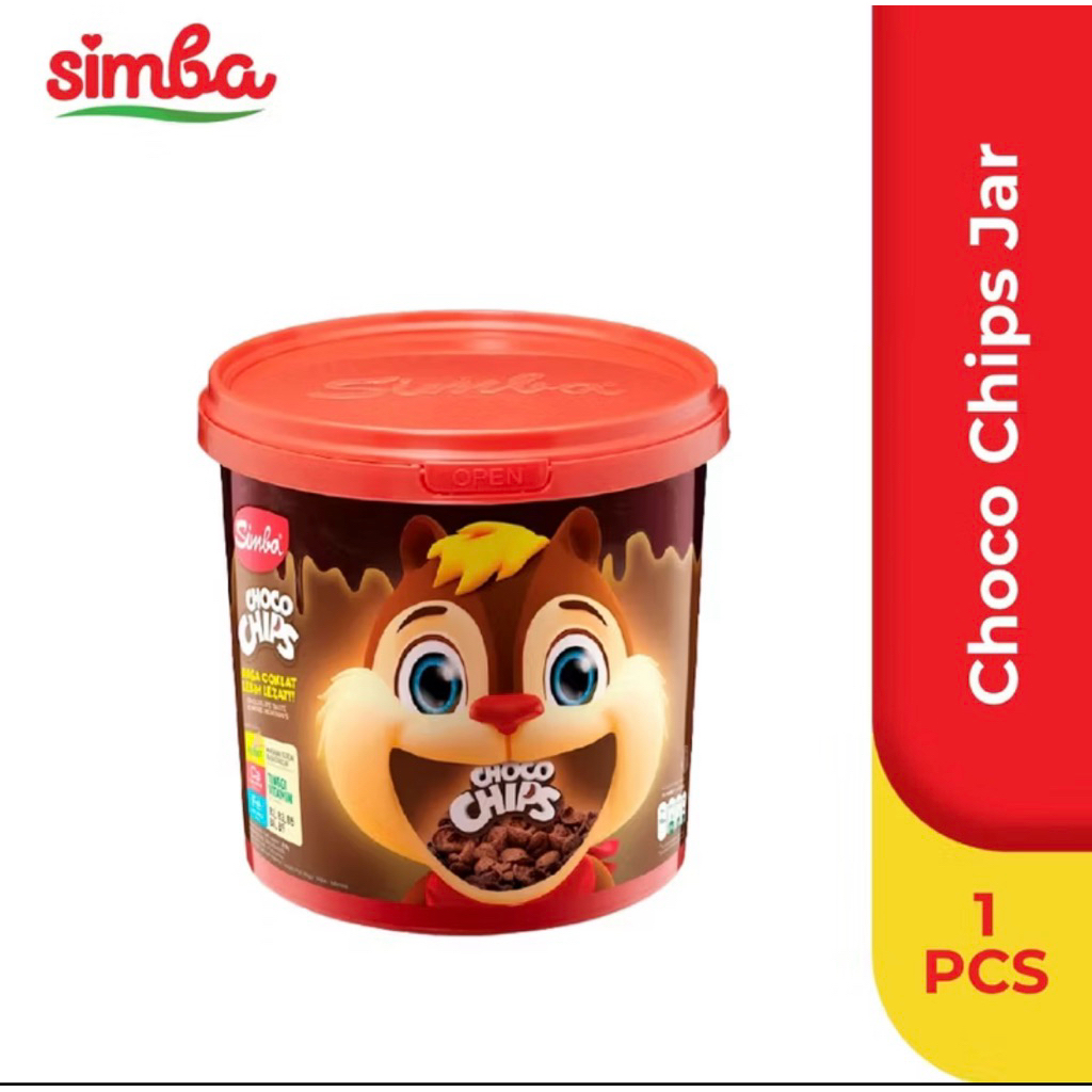 SIMBA CHOCO CHIPS JAR 220gr || SIMBA CHOCO CHIPS KALENG || CHOCO CHIPS CEREAL SIMBA JAR 220gr
