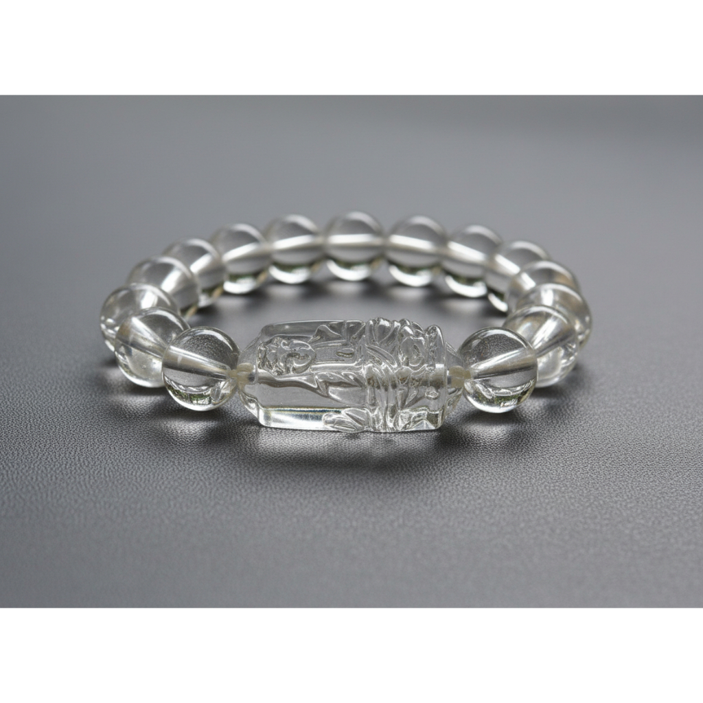 Gelang Batu Giok Putih Dewi Kwan Im